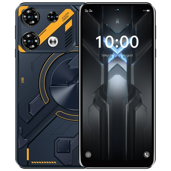 FYTPOV Android Phone, Smart Phone 4G 6.5 Inch Screen Mobile Phone Sim Facial Unlock Game Music Phone Android System Smartphones, Cell Phones Unlocked