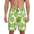 thumbnail image 1 of Fotbe Green Various Lemons Pantalones Cortos de Pijama para Hombre, Ropa de Dormir, Pantalones de Pijama Cortos para Hombre-XX-Large, 1 of 6