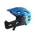 thumbnail image 2 of Casco integral transpirable y ventilado para bicicleta, ideal para montar en bicicleta, hacer snowboard y desplazarse al trabajo. azul, 2 of 9