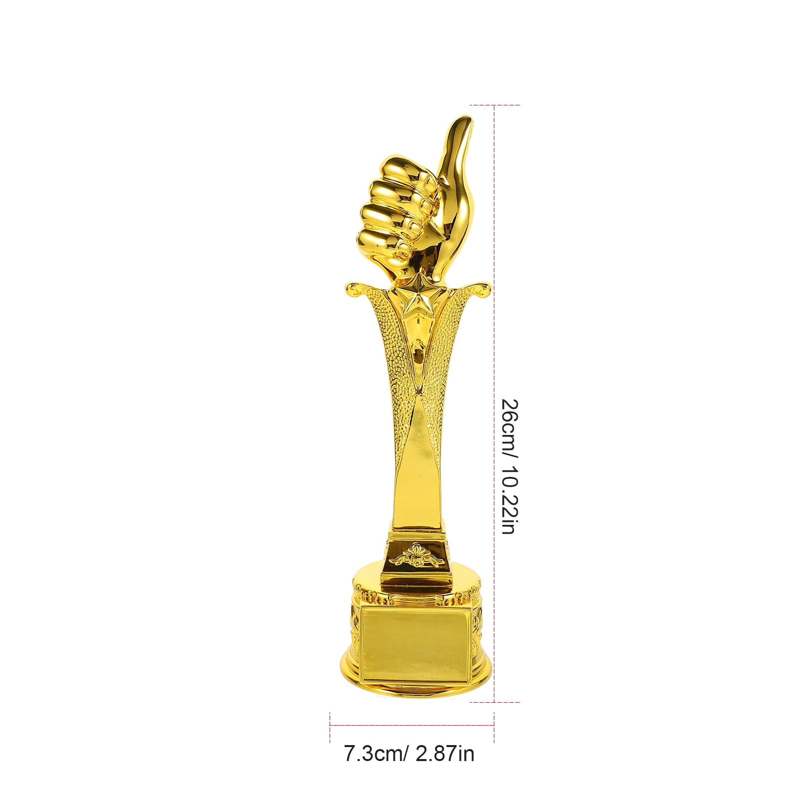 FENGGUIQU 3.5 Inch Premium Resin Participation Trophy Award Decorative Cup for Fun and Recognition