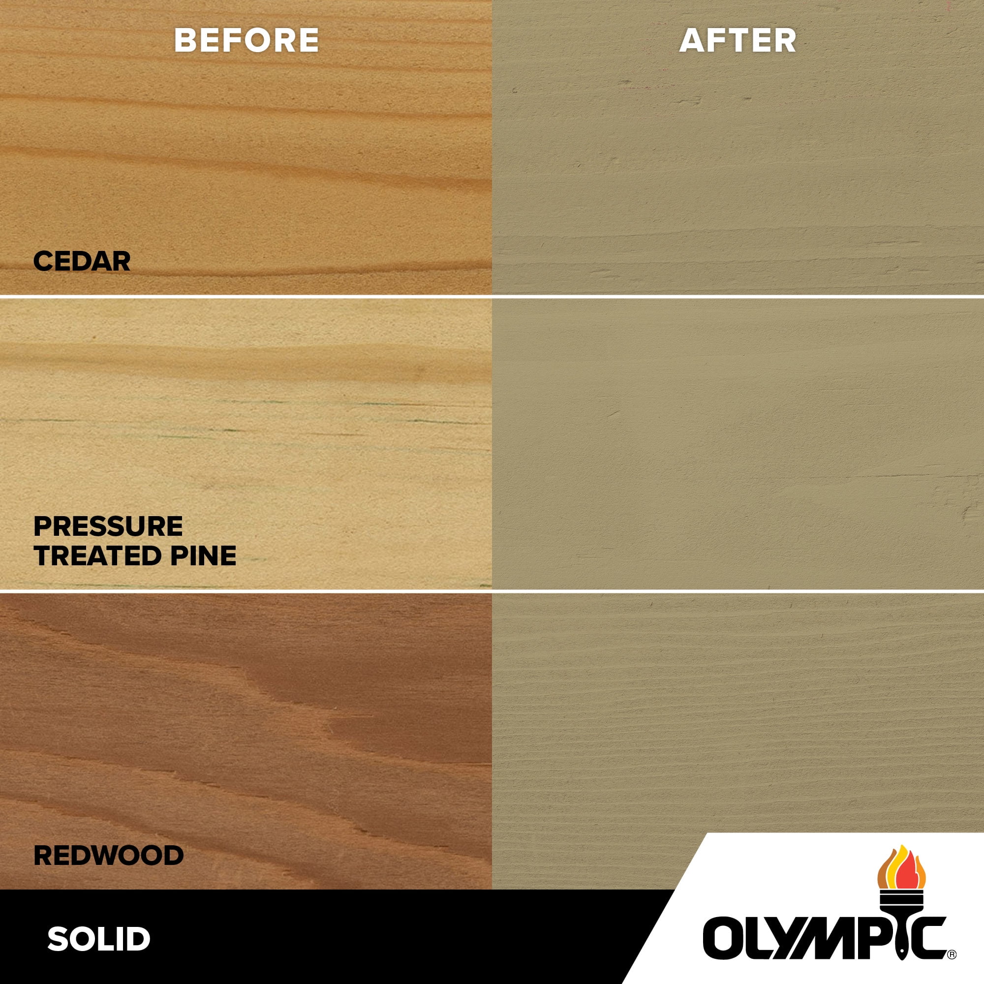 (2 pack) Olympic Maximum 1 Gallon SC-1006 Autumn Sand Solid Color Exterior Stain and Sealer in One