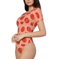 thumbnail image 3 of Picia Tomato Womens One Piece Swimsuits Modest Tummy Control Bathing Suits Lace Up Slimming Swim Suit-Large, 3 of 9