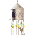 thumbnail image 4 of DecMode 35" Gold Metal Indoor Outdoor Rooster Windchime with Glass Beads and Bells, 4 of 9