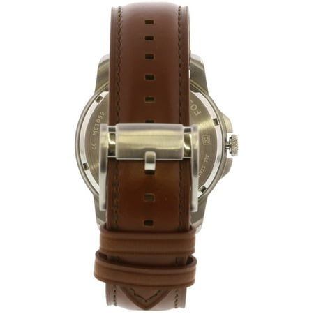 Fossil Men's Grant ME3099 Silver Leather Japanese Automatic Dress Watch | Walmart Canada