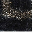 thumbnail image 3 of Rugsotic Carpets Hand Tufted Shag Polyester Eco-Friendly Area Rugs - 6'x6', Square, Black Beige, Plain Solid Design, High Pile Handmade Anti Skid Rugs for Living Room, Bed Room K00013, 3 of 5