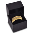 thumbnail image 4 of Charming Jewelers Tungsten Wedding Band Ring 8mm for Men Women Comfort Fit Celtic 18K Yellow Gold Plated Step Beveled Edge Brushed Polished Lifetime Guarantee Size 10.5, 4 of 5