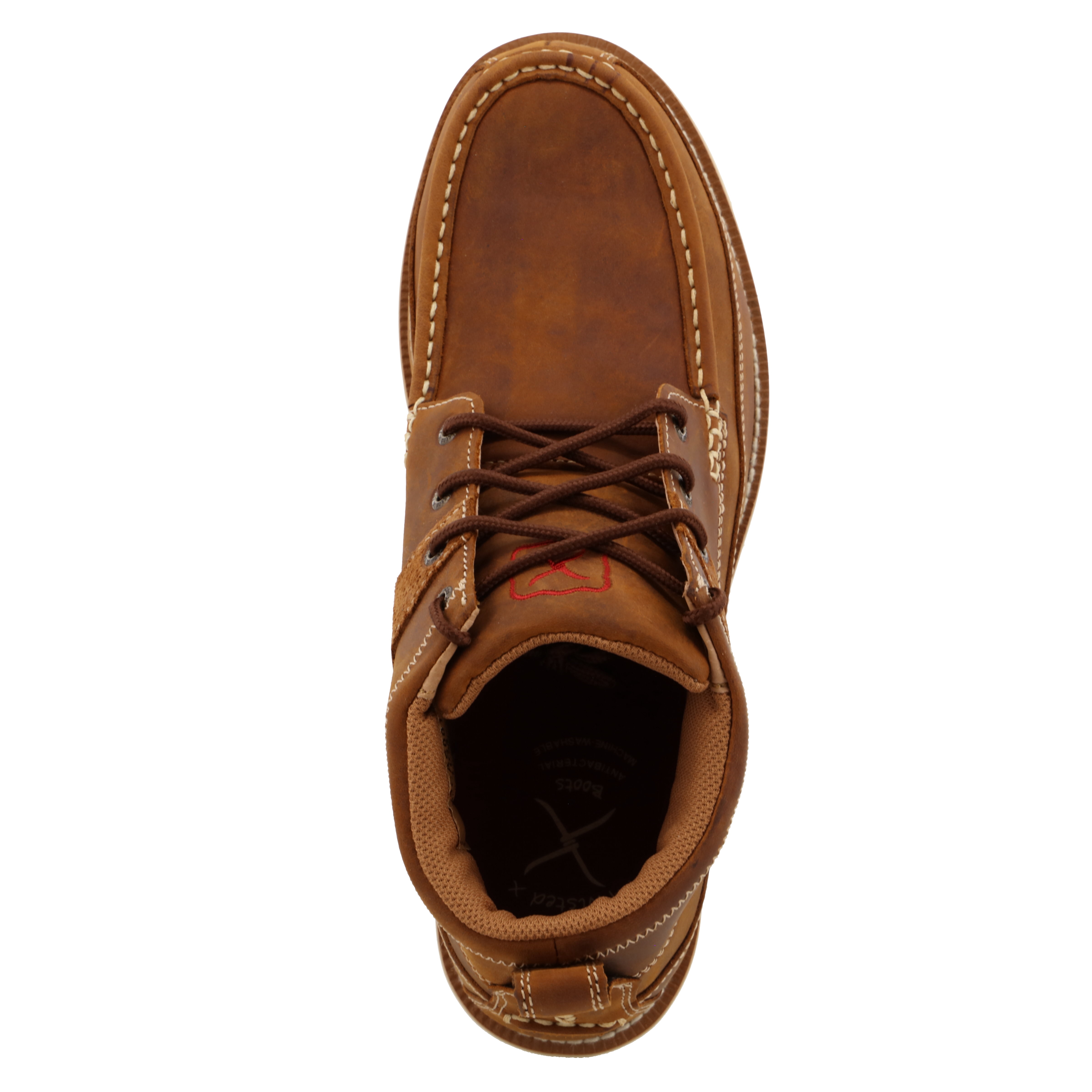 Twisted X Men's 4" Work Wedge Sole Boot - Oiled Saddle