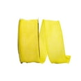 thumbnail image 2 of Reliant Ribbon 92573W-079-40K Everyday Linen Value Wired Edge Ribbon - Yellow - 2.5 in. x 50 yards, 2 of 3