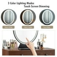 thumbnail image 6 of Costway Industrial Vanity Makeup Dressing Table W/ 3 Lighting Modes Mirror Touch Switch, 6 of 12