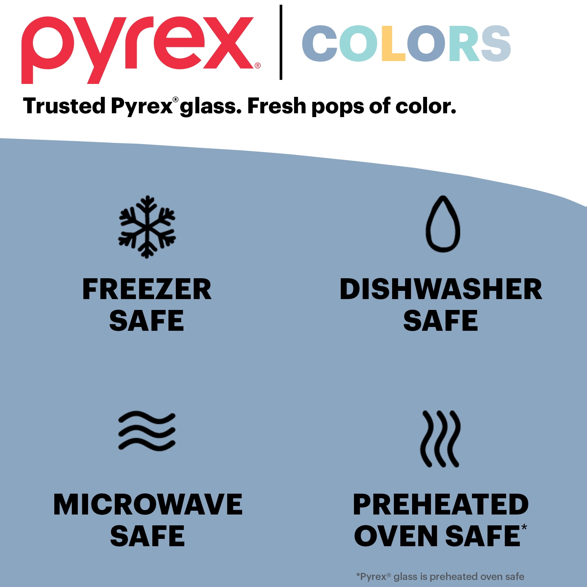 Pyrex Sculpted Tinted Rectangle 9x13 Glass Baking Dish with Airtight Lid, Smoke