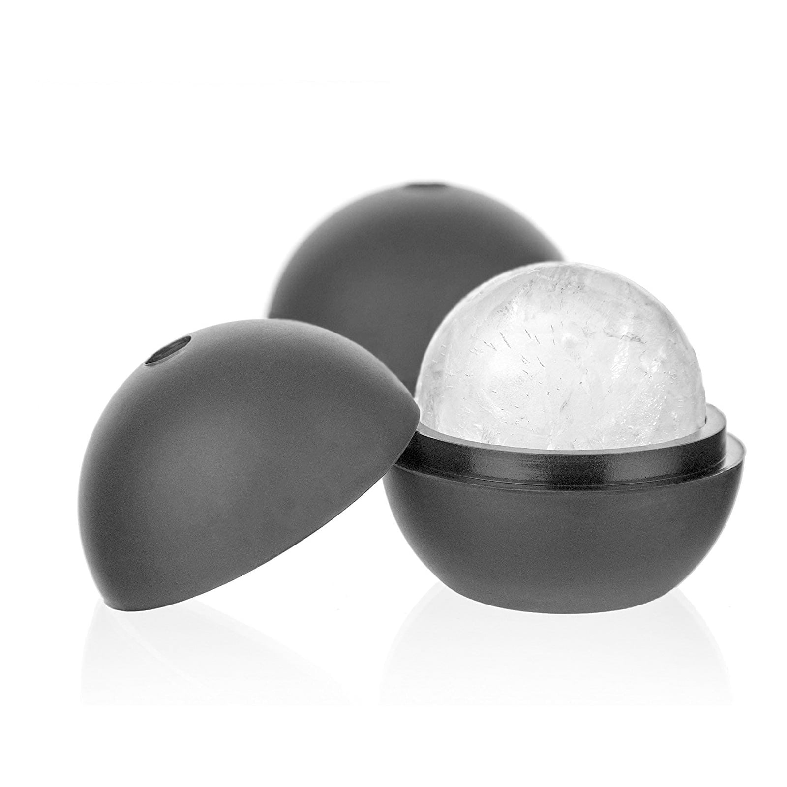 2 Pack Ice Ball Molds, Round Ice Cube Molds Whiskey Ball Ice Mold