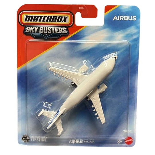 Mattel Matchbox Skybusters Toy Metal Vehicle - AIRBUS BELUGA [HVM54]