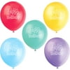 12" Latex Happy Birthday Balloons, Assorted 10ct