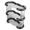 thumbnail image 1 of 3-Tier Clear Countertop Cup Rack for Kitchen and Bathroom, Space Saving Mug Holder Organizer, Transparent Design, Plastic Material, 1 of 7