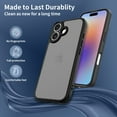 thumbnail image 5 of Case for iPhone 17 6.3-Inch, Non-Yellowing Shockproof Phone Bumper Cover, Anti-Scratch Clear Back, 5 of 6