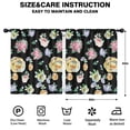 thumbnail image 2 of Blackout Kids Curtains,Pioneer Flower Floral Print Pattern Childrens Insulated Curtains Set Of 2,Bedroom Essentials,Toddler Room Decor 52"x63", 2 of 5