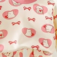 thumbnail image 4 of Hessimy Toddler Boys Girls Spring Summer Soft Fabric 2Pcs Long Sleeve Tee Pants Soft Sleepwear Pajamas Set, Soft Fabric Tee Pjs(Pink,5-6 Years), 4 of 5