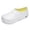 White, variant on Close Toe Platform Sandals for Men Comfortable Wide Toe Box Non Slip Work Chef Shoe Lightweight Slip on Clogs Black Size 9