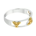 thumbnail image 3 of Expressions Celtic Trinity Knot Gold Vermeil Sterling Silver Ring for Female Anniversary Gift Size-8, 3 of 5