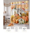 thumbnail image 7 of Thanksgiving Pumpkin Shower Curtain Set ，Waterproof Fabric Shower Curtains Cat Fall Botanical Sunflower Buffalo Plaid Shower Curtains for Bathroom,Bathroom Decor 72"x78", 7 of 7