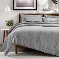 thumbnail image 3 of Bare Home 7-Piece Heathered Bed in a Bag, Queen, Heather Charcoal, 3 of 10