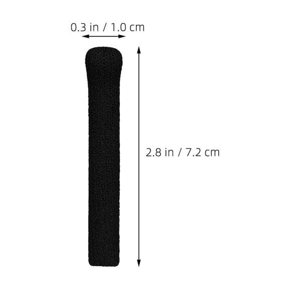 CIMAXIC 3 Pairs Black Soft Anti- Glasses Temple Sleeves Comfortable Eyeglass Arm Cushions for