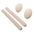 thumbnail image 3 of NUOLUX 4 Pcs Ensemble d'Instruments de Percussion en Bois Beige Sûrs pour Enfants Clubs, 3 of 8