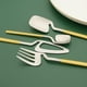 thumbnail image 4 of Juego de cubiertos mate de 24 piezas - Juego de cubiertos de acero inoxidable con mangos de colores - Bonitos utensilios de comedor, 4 of 5