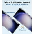 thumbnail image 4 of (2 pack) amFilm Elastic Skin for Samsung Galaxy S23 Ultra 5G 6.8 inch TPU Screen Protector & Tempered Glass Camera Lens Protector, Fingerprint ID Compatible, with Easy Installation Tool, HD Clear, TPU, 4 of 5