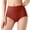 Red, variant on ZNQHFRE Women Menstrual Panties High Waisted 3 Layer Breathable Leakproof Period underwear Silver L
