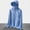 Sun Protection Jacket-Sky Blue, variant on Gamivast Sun Hoodie for Men Zip up Face Mask UV Protection Clothing Brim Fishing Clothes Detachable Neck Gaiter Outdoor Gardening Farming Work Gear