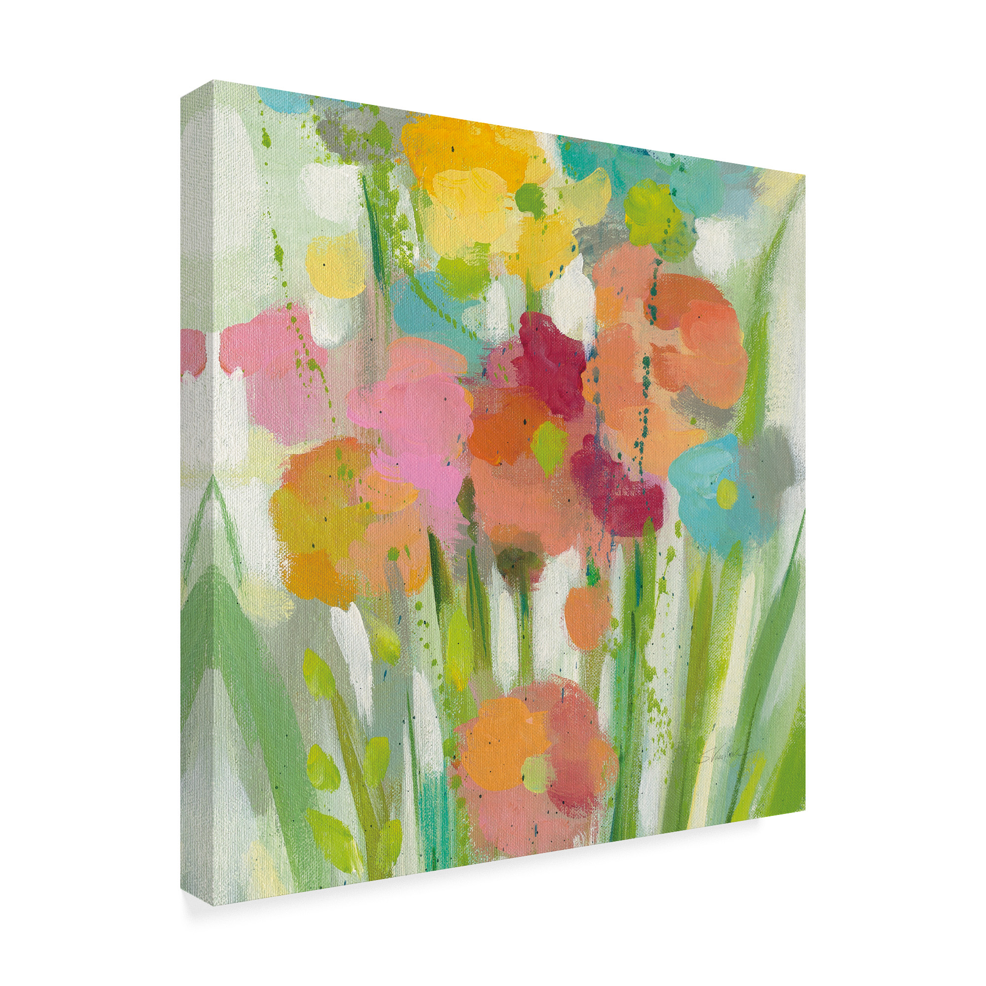 Trademark Fine Art 'Longstem Bouquet II Square II' Canvas Art by Silvia Vassileva