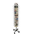 thumbnail image 4 of Used. 8" Wide Pocket (Fits 7x5", 44 Pockets) Horizontal Greeting Card Display Spinning Greeting Holiday Card Rack Floor Stand. Pocket Size: 8"Wide X 7.5+"High, 44 Pockets. 11712-BLACK, 4 of 5