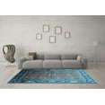 thumbnail image 3 of Ahgly Company Indoor Rectangle Oriental Light Blue Industrial Area Rugs, 5' x 8', 3 of 4