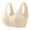 Khaki, variant on Womens Seamless Push Up Bras No Underwire Full Coverage Comfortable Bra V Neck Bralettes Wireless Everyday Bras for Plus Size Women Beige,XL