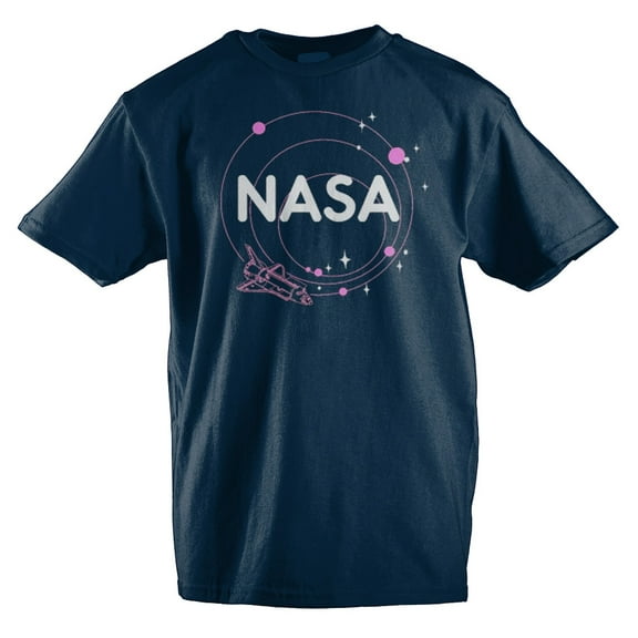 Youth Girls NASA Spaceship Short-Sleeve T-Shirt- X-Small