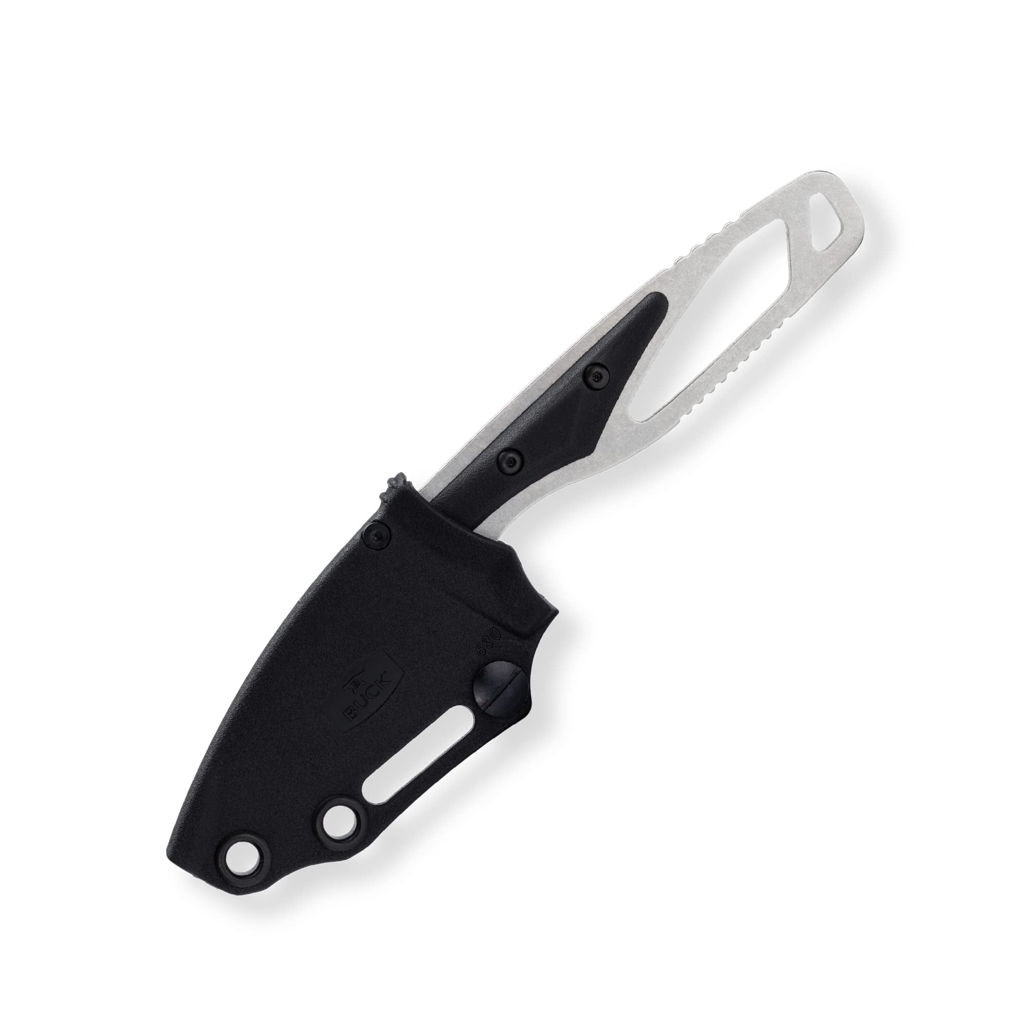 Buck Knives 630 Paklite Hide Select Fixed Blade Hunting Knife, 2 3/4" 420HC Steel Blade, Fiberglass Handle, with Sheath