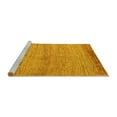 thumbnail image 2 of Ahgly Company Machine Washable Indoor Rectangle Abstract Yellow Modern Area Rugs, 2' x 4', 2 of 4