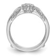thumbnail image 3 of Auriga Fine Jewelry 14K White Gold Diamond Complete Ring Guard for Women Size 7 (0.2ct, Clarity- I1), 3 of 6