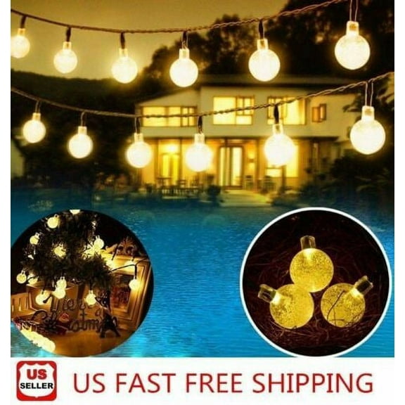 Shopaworld Outdoor 20 ft Solar Powered 30 LED Rope Light