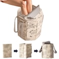 thumbnail image 4 of Collapsible Bucket Foot Bath Basin,Fully Wrapped Knee Fumigation,Portable Foot Bath Tub with Lid,Multifunctional Foldable Foot Soak Bucket with Handles, Long Lasting Insulation, 4 of 8