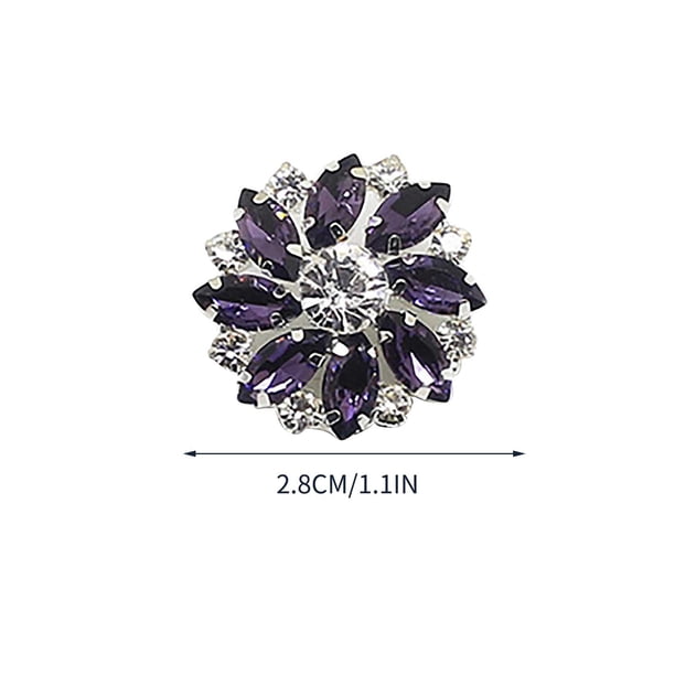 Flor Agua Diamante Botón de Vidrio Diy Decoración Hecha a Mano Diamante Botón Camisa