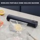 thumbnail image 4 of Máquina de envasado al vacío para alimentos, sistema de sellado portátil para eliminar el aire, ABS, 1500mAh recargable, modos seco/húmedo, 10 bolsas de vacío incluidas, 4 of 5