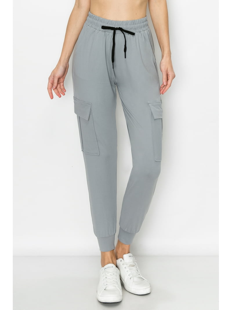 ALWAYS Women's High-Waisted Super Soft Cargo Jogging Pants