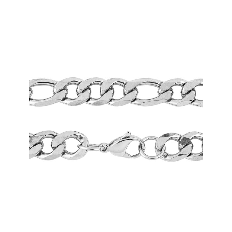 1 Meter of 7.5x3.5mm & 6x3.5mm Stainless Steel Figaro Jewelry Chain - Bead  Box Bargains