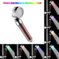 thumbnail image 3 of Automatic 4 L-EDs 7 Colors Changing Light Shower H-ead Round Circle Design Bath Sprinkler for Bathroom Washroom Portable, 3 of 7