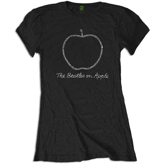 The Beatles Ladies Embellished T-Shirt: On Apple (Large)
