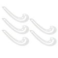 thumbnail image 4 of Regla curva 3234, reglas de patrón transparentes de alta precisión para diseño de ropa, dibujo, costura, 5 uds., 4 of 12