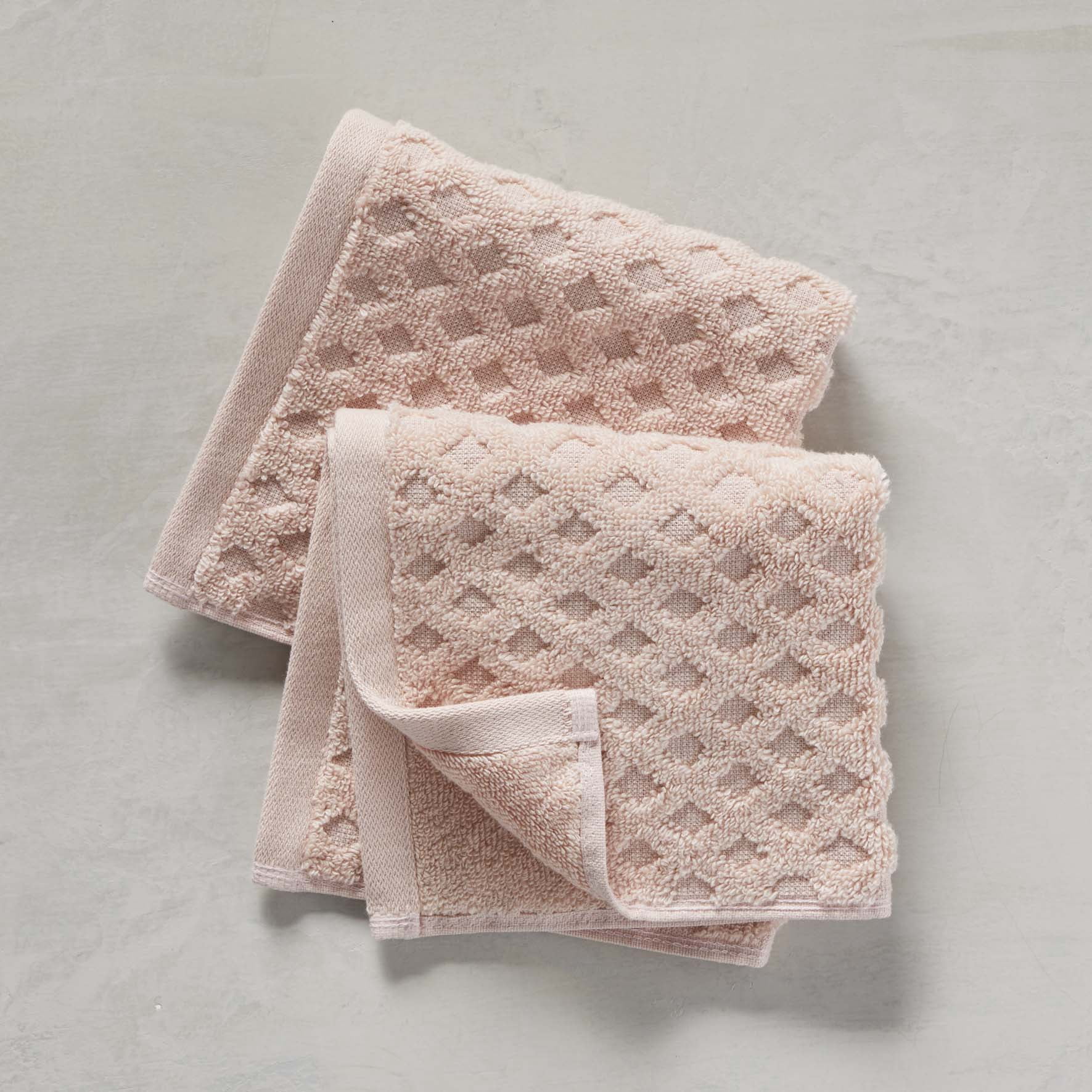 Better Homes & Gardens Signature Soft Textured 6 Piece Washcloth, Pink/White
