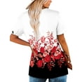 thumbnail image 5 of ONLYSHE Short Sleeve T Shirts for Women Loose Fitting Casual Tunic Tops Summer Flower Print Comfy Blouse, 5 of 7